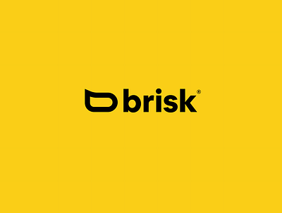 Brisk | Logo black branding design egypt logo media production company yellow