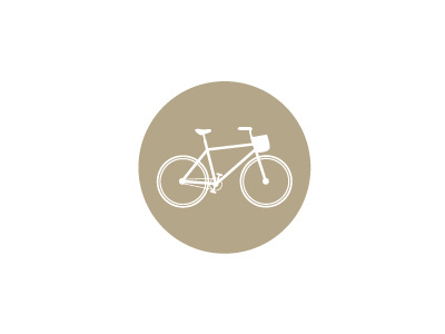 Away we go. bicycle bike icon