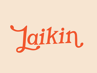 Hand Lettered Logo / Laikin Studio hand lettering hand lettering logo lettering logo logotype