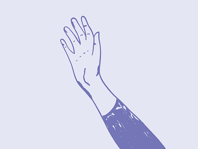 Waving Hand Illustration