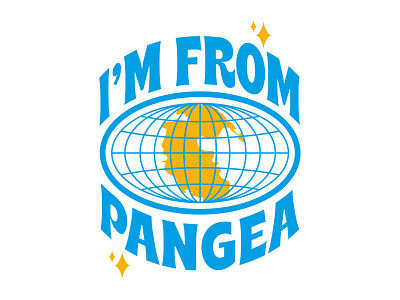 I'm From Pangea illustration lettering letters typography vector