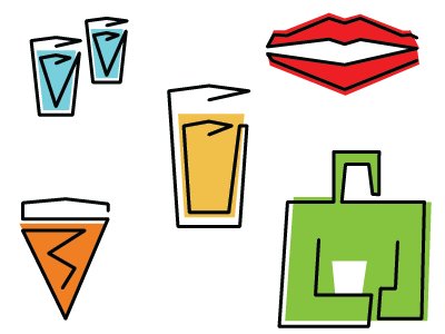 Bar Icons icons illustrator print screen vector