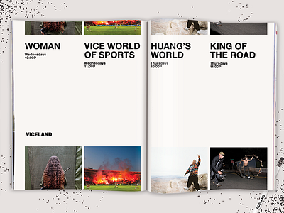 VICELAND in May VICE Magazine ad advertisement design editorial image logo magazine print television type typography vice