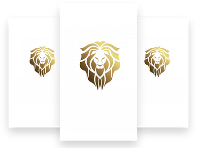 Luxury logo gold lion branding illustration logo photoshop