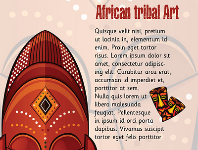 African tribal art art branding design graphic design illustration typography vector