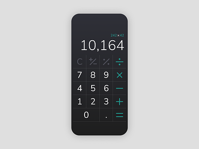 Calculator - #DailyUI #004 004 app dailyui design figma ui
