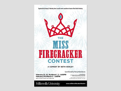 MISS FIRECRACKER CONTEST (Final) poster theatre