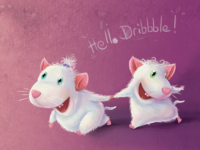 Mice childrens books illustration