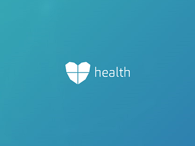 Health project logo branding illustration logo minimal typography