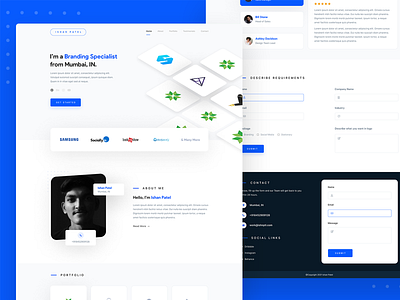 Portfolio web design - Ui Ux design - Website design branding mograph workflow mographworkflow responsive typography ui ui design ui ux uidesign uiux user interface ux ux design vector web web design webdesign website website design