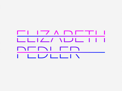 Elizabeth Pedler word Mark art artist branding fluoro identity installation art neon