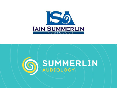 Summerlin Audiology audiologist audiology branding identity medical sound swirl