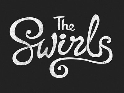 The Swirls hand lettering logo