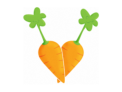 Valentines for Rabbits. carrots personal project rabbits valentines