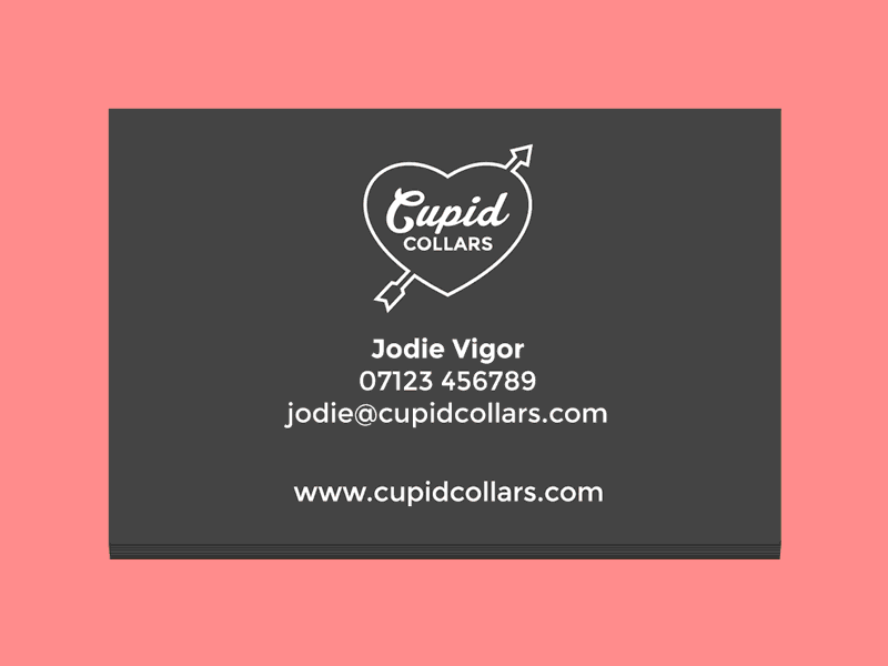 Cupid Collars Business Cards business cards dogs print