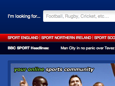 British Sports: Front Page css3 gradient gradient littleredletter ui css3 html5