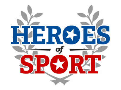 Heroes Of Sport Logo blue littleredletter logo olive branches red stars