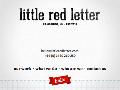 New 'Little Red Letter' site is live! littleredletter re design responsive