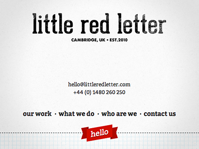 New 'Little Red Letter' site is live!