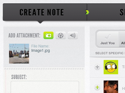 Create Note upload