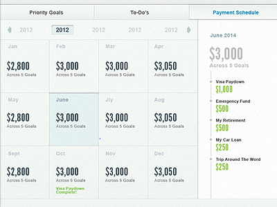 Payment Calendar budget calendar