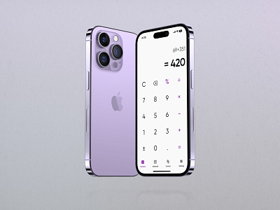 Daily UI #4 - Calculator app calc calculator calculator ui daily ui daily ui 004 dailyui design interface iphone 14 pro mobile ui ui design ux