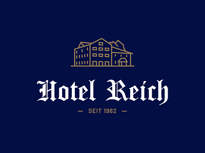 Hotel Reich elegant germany hotel logo luxury moye moyedesign old vacation