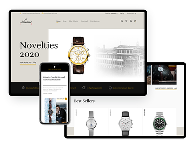 Atlantic Watches moye moyedesign tradition watch watches webdesign website