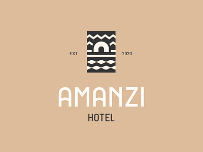 Amanzi Hotel africa african hotel hotel branding logo luxury luxury logo minimal moye moyedesign ornament ornaments