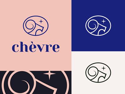 Chévre branding femine goat illustration logo luxury minimal moye moyedesign star typography
