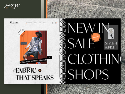 The Classics branding clothes commercial website e commerce ecommerce ecommercefashion moye moyedesign online shop shop textile ui design webstore