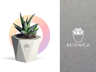 Betonica branding illustration logo minimal moye moyedesign simple design vector