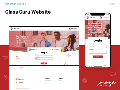 Class Guru Website landing page design moye moyedesign uidesign uxdesign web design