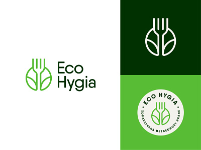 Eco Hygia branding design ecology logo logodesign moye moyedesign vector