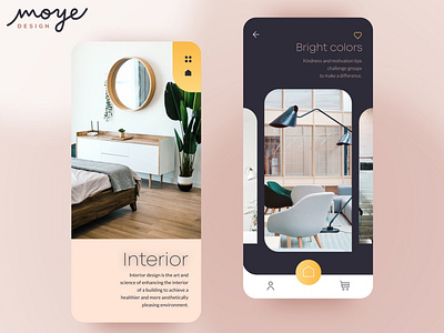 Interior App app design interior design minimal mobile design moye moyedesign ui ui design ux ux design