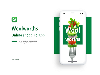 Woolworth App Redesign branding green store supermarket ui ui design ux ui vegetable