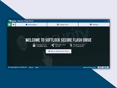 Secure Flash Desktop App app application arabic desktop flat home minimal modern screen security splash