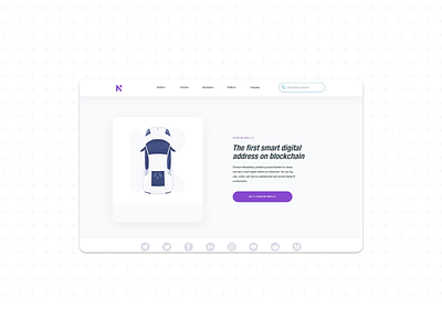 Landing page concept branding concept flat ui vector website