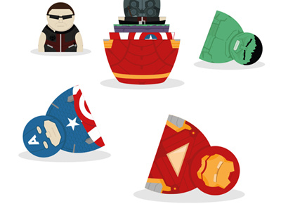 Avengers Russian dolls t shirt design