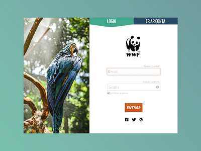 WWF - Login Modal