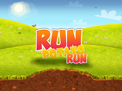 Run Potato Run flash game game mobile ui potato run