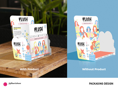 Product Packaging Design 3d branding female graphic design motion graphics napkin packaging products sanitary ui