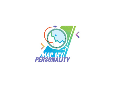 Map my personality app attitude fun game logo map travel