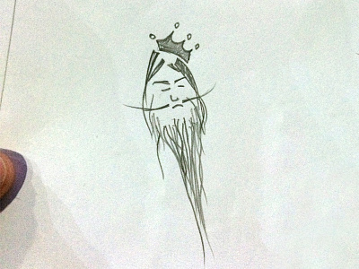 Drunken Doodle art character chinese doodle king paper pencil scribble