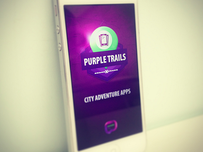 PurpleTrails Splash & Logo adventure city apps app brand ios iphone logo splash trails