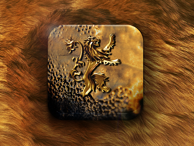 Lannister Icon - Game of Thrones fur game of thrones gold got icon ios lannister lion