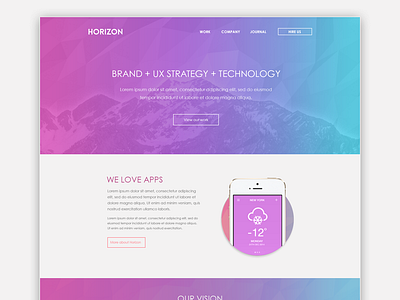 Horizon agency website apps rainbow web