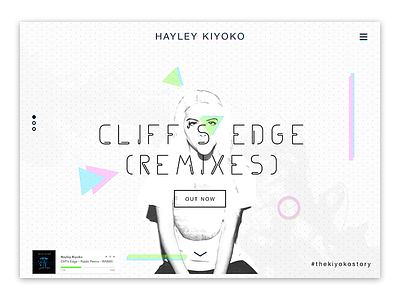 Hayley Kiyoko Website Concept concept drag neon website