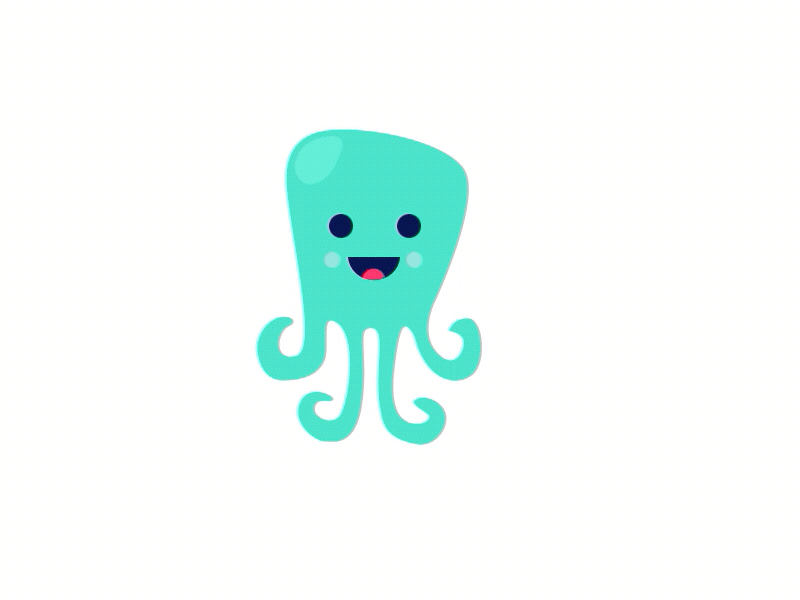 Oonta gets a surprise animation character illustration motion octopus principle
