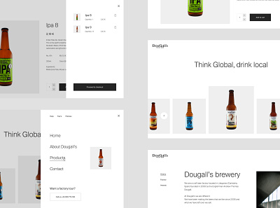 Dougall's Website beer craft beer design interaction ui ui ux ui design ux web web design website design